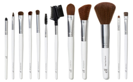 E.l.f. Cosmetics Professional Set of 12 Brushes  - Best Affordable Makeup Brush Set