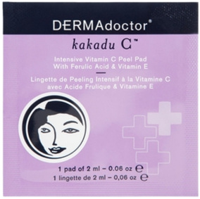 DERMAdoctor Kakadu C Intensive C Peel Pad - Best Glycolic Acid Pad For Hyperpigmentation
