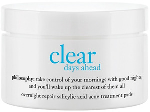Philosophy Clear Days Ahead Overnight Repair Salicylic Acid Treatment Pads - Best Salicylic Acid Pads For Acne