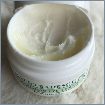 Close up of eye cream with chemical exfoliants