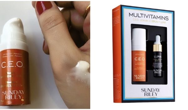 Sunday Riley Multivitamins 15% Vitamin C + Retinol Mini Set - Best Travel Size Skincare Products