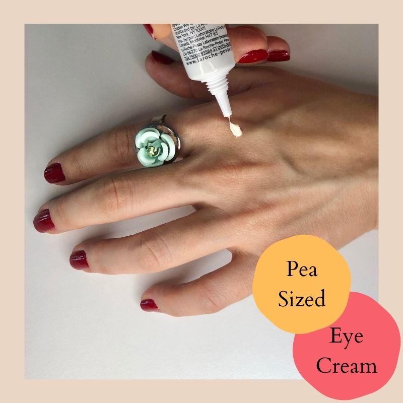 How much eye cream to use - how much skincare product to use