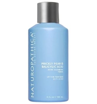 Naturopathica Prickly Pear & Salicylic Acid Acne Clearing Tonic - Best Toner For Oily Skin and Large Pores