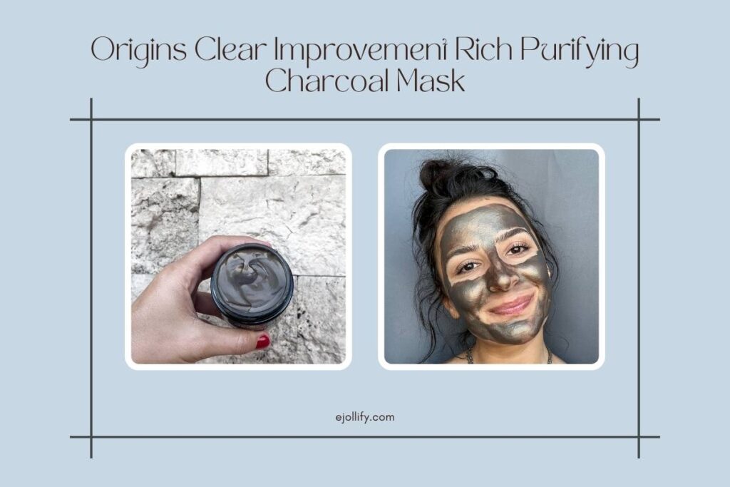 Origins Clear Improvement Rich Purifying Charcoal Mask Before and After