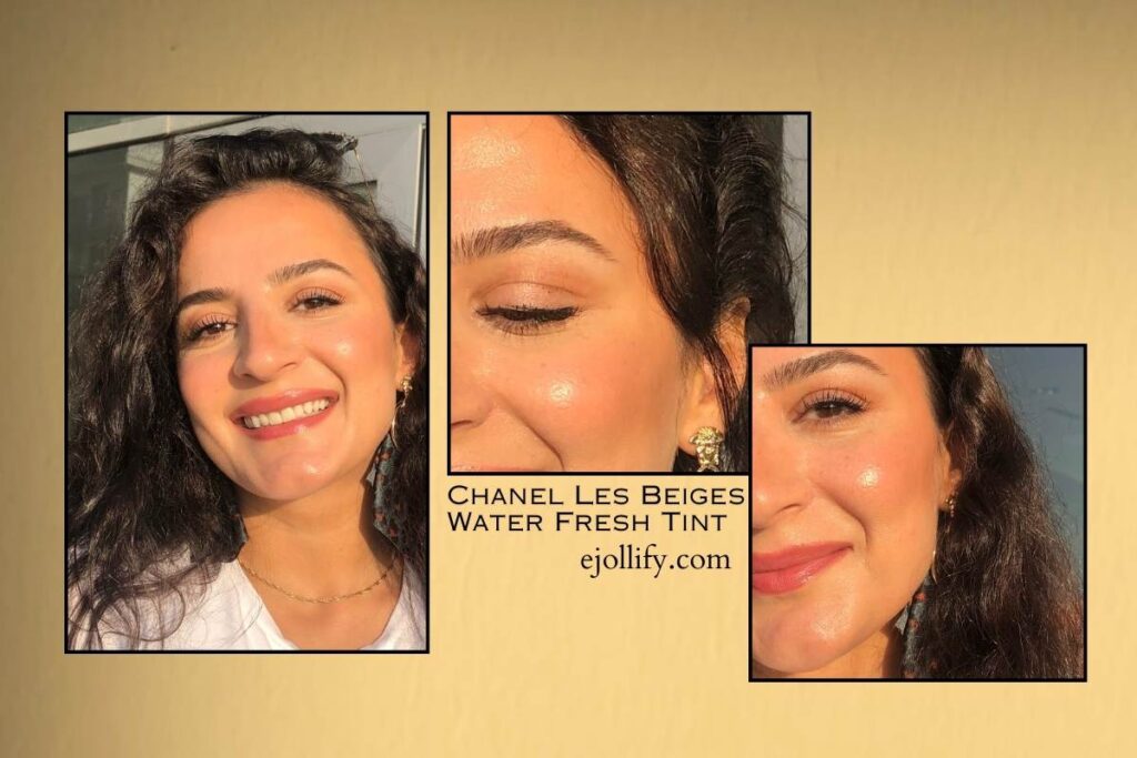 Chanel Les Beiges Water Fresh Tint Before After