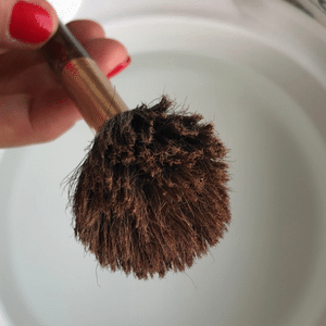 How to Clean Makeup Brushes - Step 1
