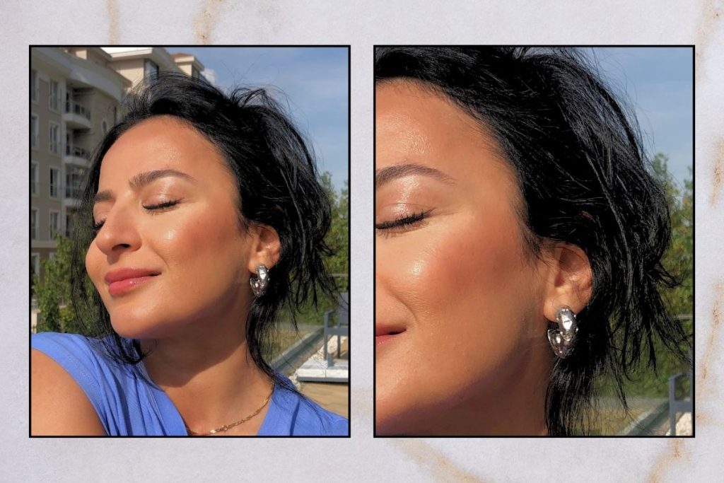 Clinique Sun-Kissed Face Gelee Complexion Multitasker - After Application