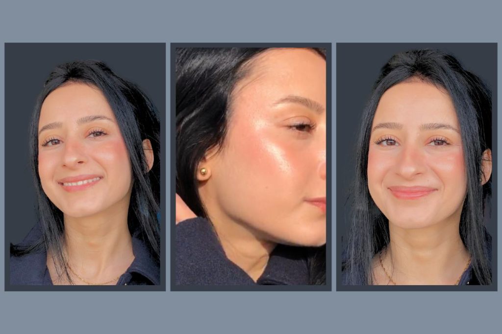 Charlotte Tilbury Beauty Light Wand High Blush Before After