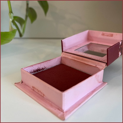 Flat lay of Benefit Powder Blush in Moone